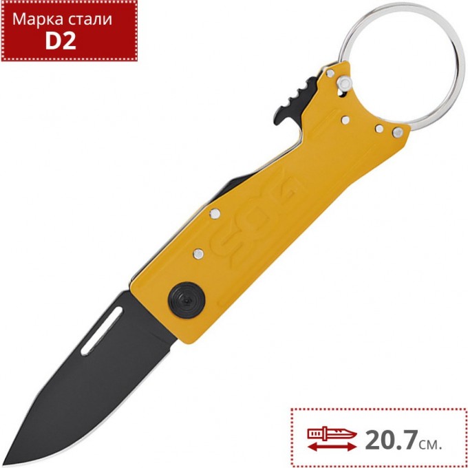 Нож SOG KEYTRON CAUTION YELLOW KT1005 SG_KT1005